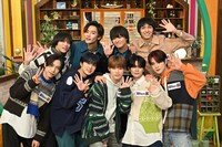 前列左からINIの池崎理人、尾崎匠海、木村柾哉、藤牧京介、佐野雄大。後列左から山下幸輝、NOA、大倉空人（原因は自分にある。）、古川毅（SUPER★DRAGON）。