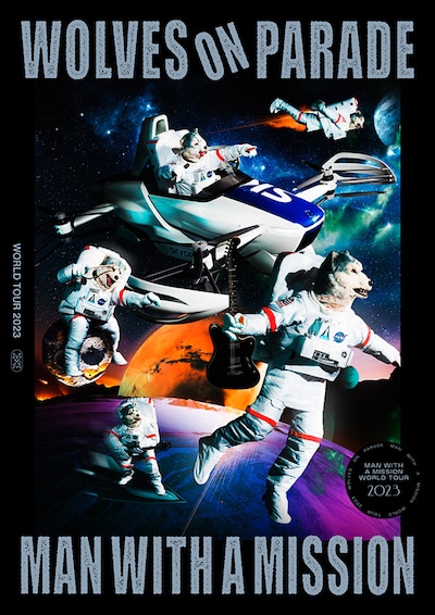「MAN WITH A MISSION World Tour 2023 ～WOLVES ON PARADE～」キービジュアル