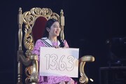 「全力ダッシュチャレンジ」でトップのタイムを記録した風見和香(私立恵比寿中学)。(写真提供:ニッポン放送)