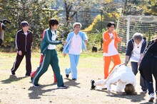 タカシのハンドボール投げの様子。