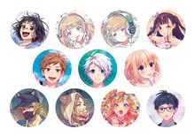 HoneyWorks「ねぇ、好きって痛いよ。～告白実行委員会キャラクターソング集～」初回限定盤に付属する缶バッジ。