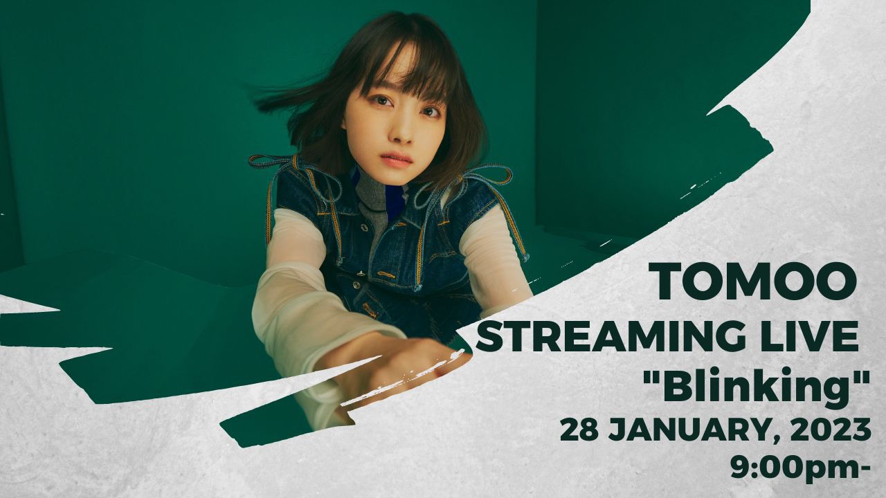 「TOMOO Streaming Live "Blinking"」告知ビジュアル