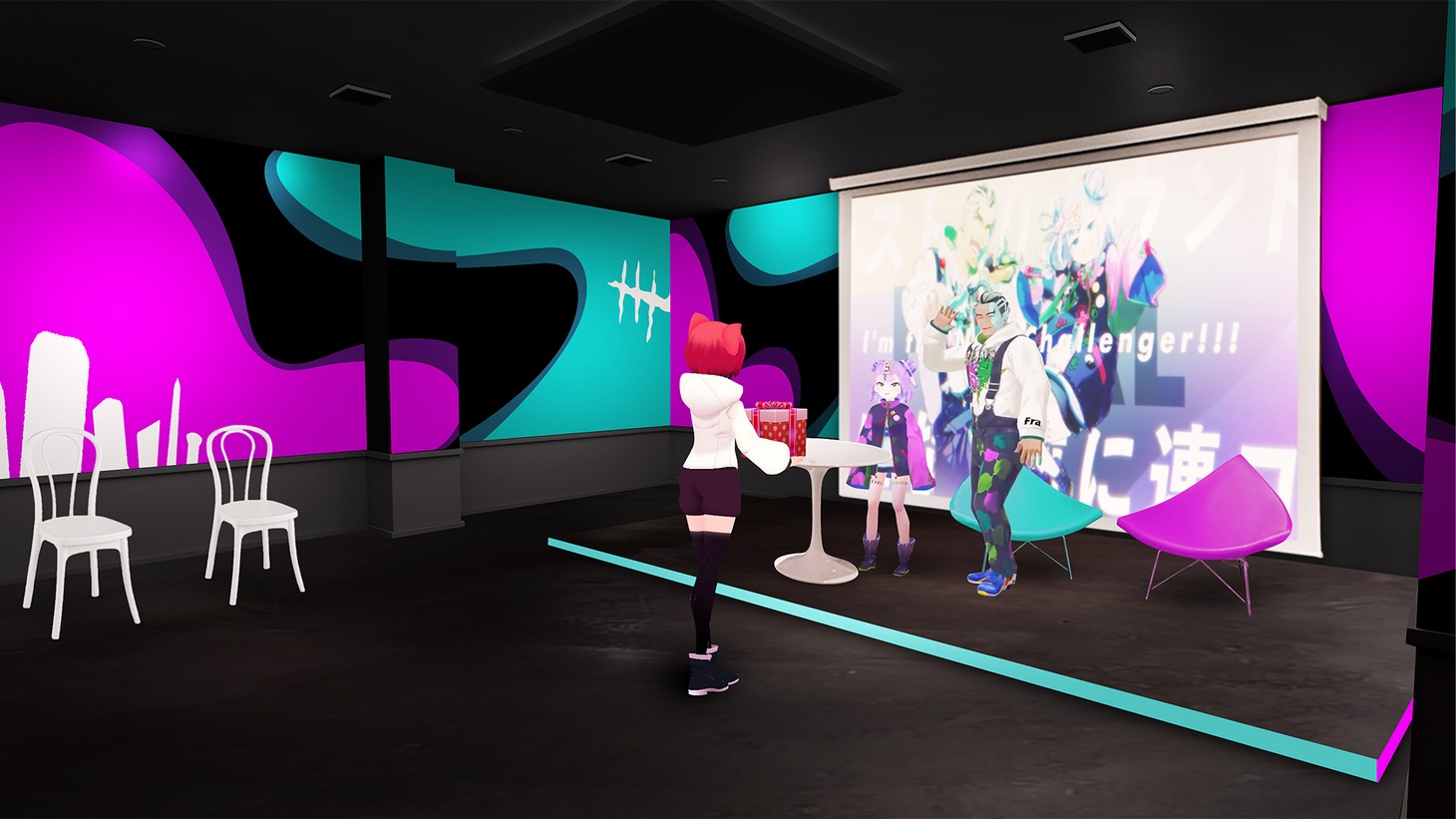 「virtual reality mini live 01 BOOGEY VOXX」でのミートアンドグリートのイメージ。