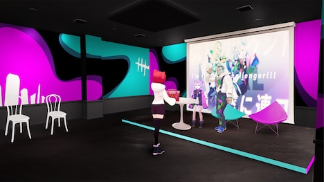 「virtual reality mini live 01 BOOGEY VOXX」でのミートアンドグリートのイメージ。