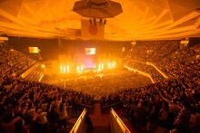 ポルノグラフィティ「18thライヴサーキット“暁”」日本武道館公演の様子。（撮影：入日伸介）