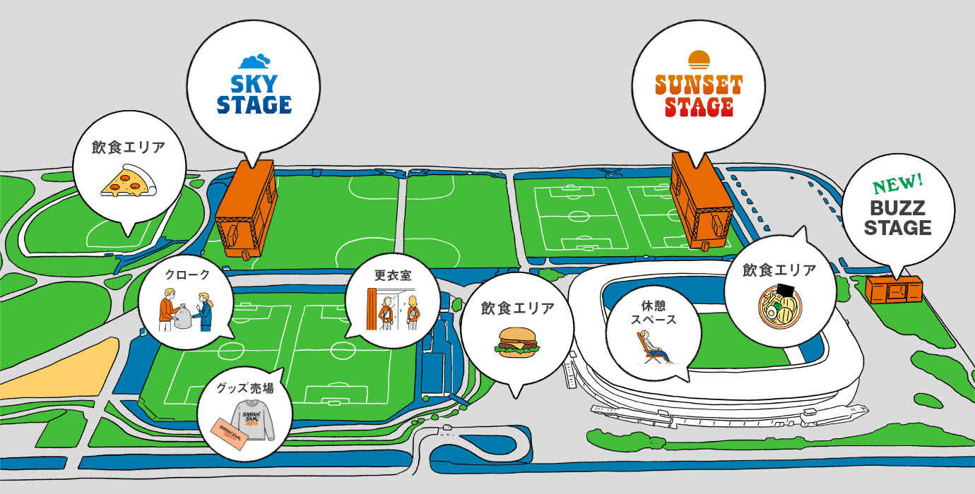 「JAPAN JAM 2023」会場マップ