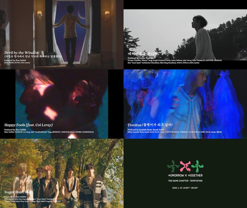TOMORROW X TOGETHER「The Name Chapter: TEMPTATION」プレビュー映像より。(P)&(C) BIGHIT MUSIC