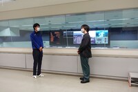 三浦が種子島宇宙センターを訪問したときの様子。