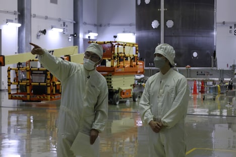 種子島宇宙センターを訪問の様子。