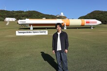 種子島宇宙センターを訪問した三浦大知。