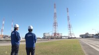 三浦が種子島宇宙センターを訪問したときの様子。