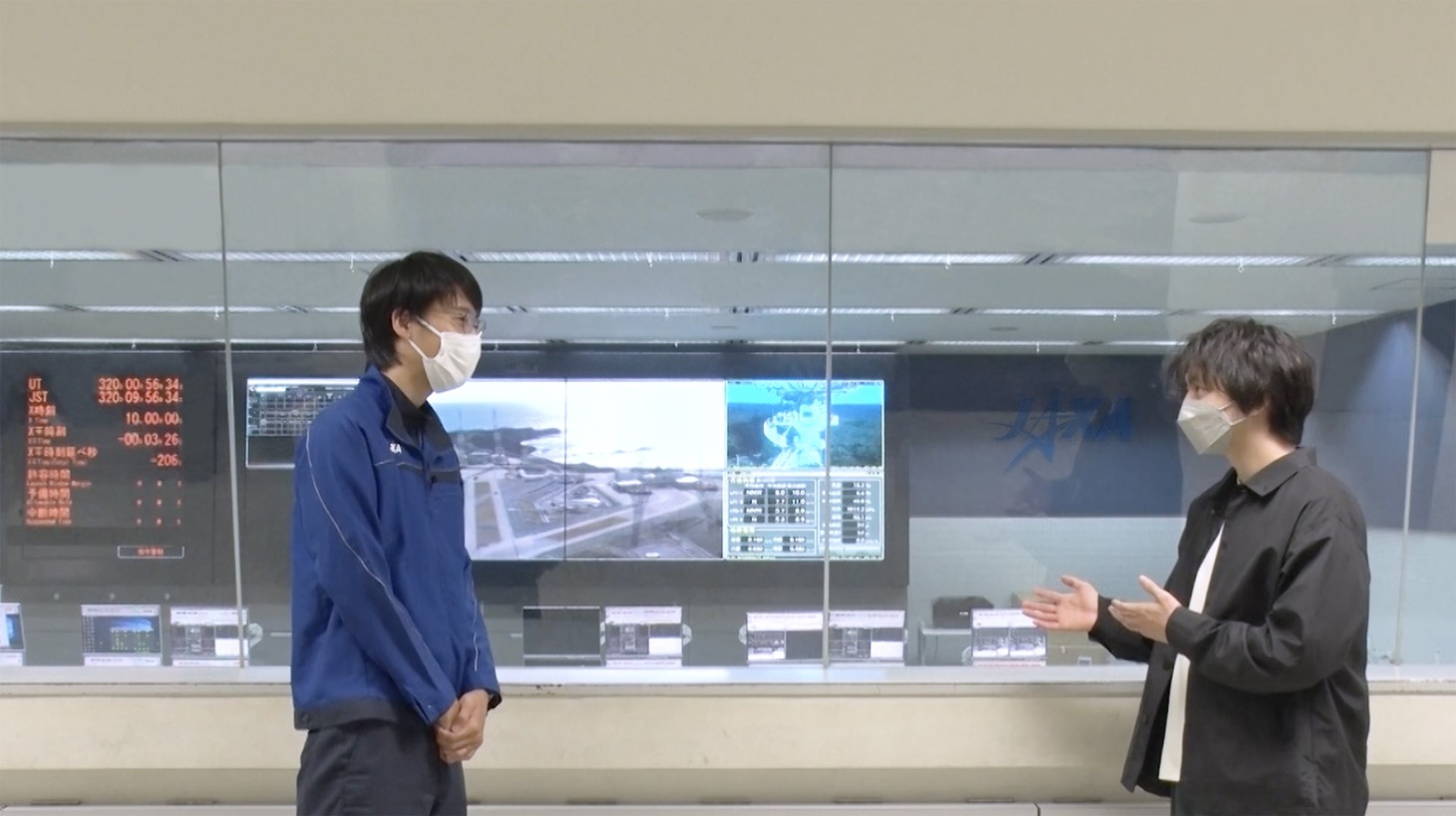 三浦が種子島宇宙センターを訪問したときの様子。