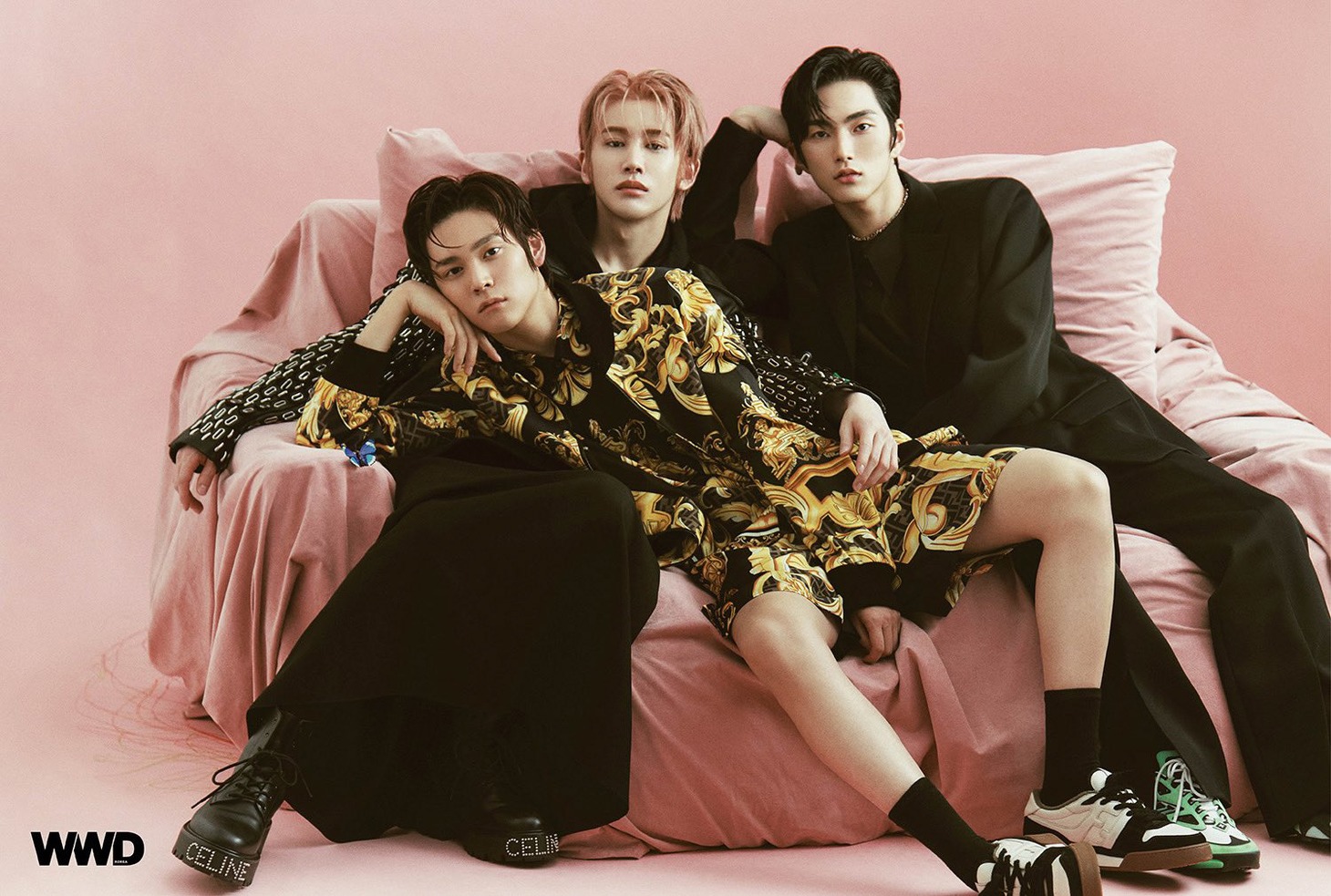 左からウンソク、ショウヘイ、スンハン。（SMTOWN Twitter @SMTOWNGLOBAL）