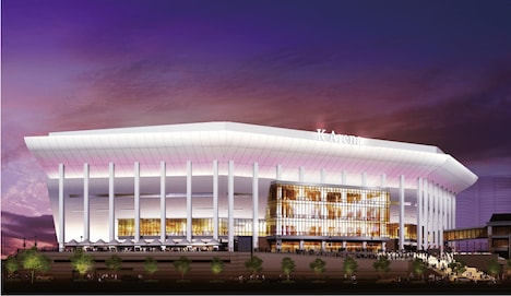 Kアリーナ横浜の外観イメージ。