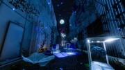 yosumiによるバーチャルライブのステージを再現したワールド「The Blue Alley」。