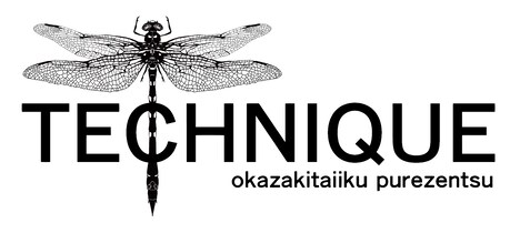 「okazakitaiiku purezentsu "TECHNIQUE"」ロゴ