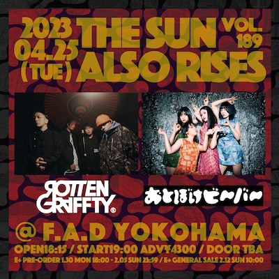 「THE SUN ALSO RISES vol.189」フライヤー