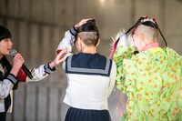 「ライブナタリー 5周年記念公演 “水曜日のカンパネラ × chelmico × 新しい学校のリーダーズ”」アンコールの様子。（撮影：音楽ナタリー）