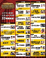 「オールナイトニッポン55時間スペシャル」タイムテーブル