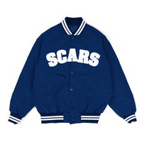 SCARSのオリジナルナイロンスタジアムジャケット。