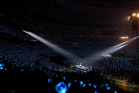 「TREASURE JAPAN TOUR 2022-23 ~HELLO~ SPECIAL in KYOCERA DOME」の様子。