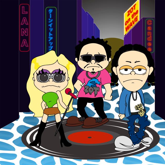 LANA「TURN IT UP（feat. Candee & ZOT on the WAVE）」配信ジャケット