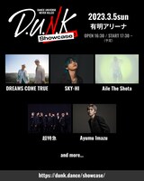 「D.U.N.K. Showcase」1日目の出演アーティスト。