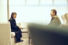 左から鈴木杏樹、吉田豪。