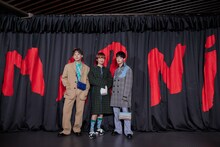 左から工藤大輝（Da-iCE）、ルンヒャン、向井太一。