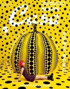 赤髪あのちゃん、「Casa BRUTUS」草間彌生特集で巨大南瓜と撮影