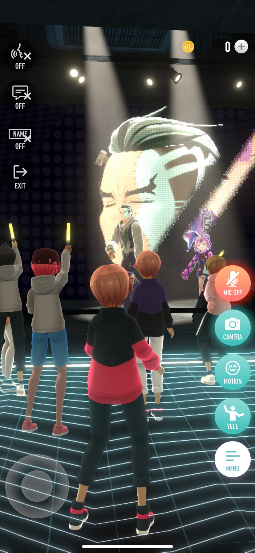 「virtual reality mini live 01 BOOGEY VOXX」の様子。