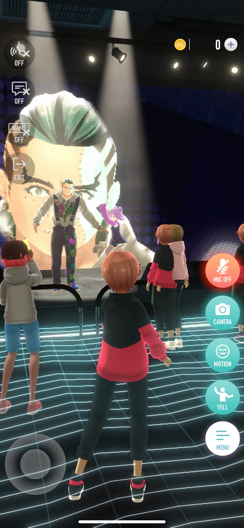 「virtual reality mini live 01 BOOGEY VOXX」の様子。
