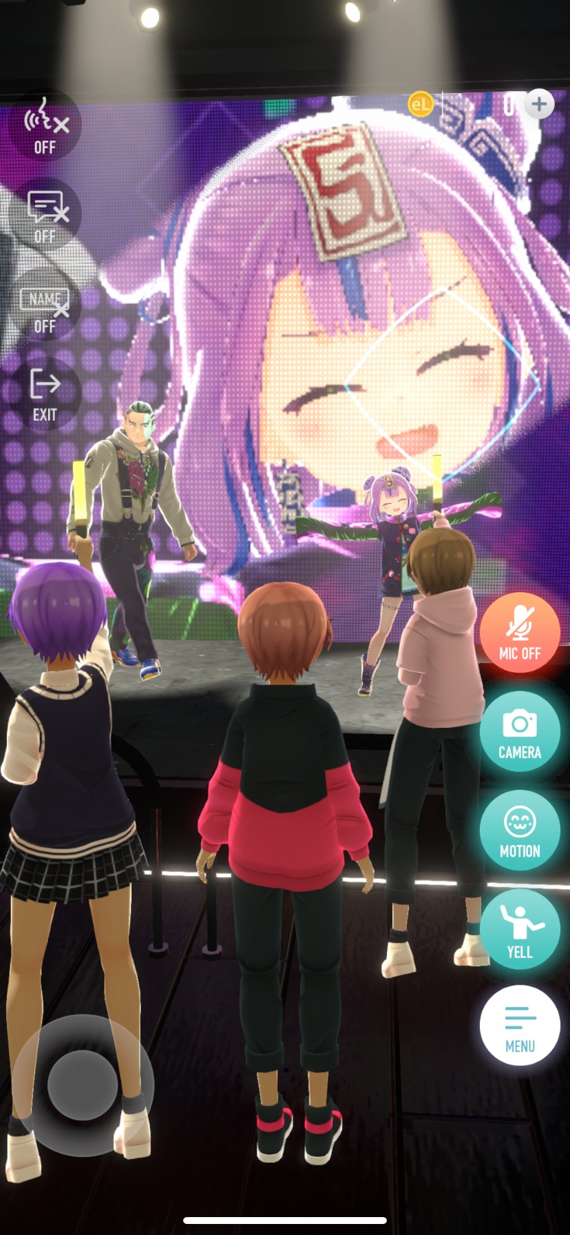 「virtual reality mini live 01 BOOGEY VOXX」の様子。