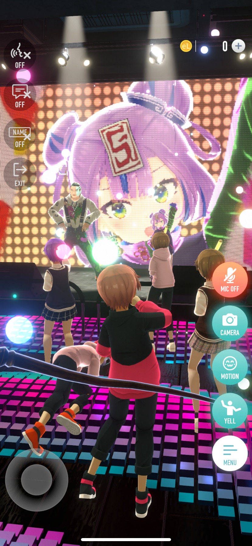 「virtual reality mini live 01 BOOGEY VOXX」の様子。