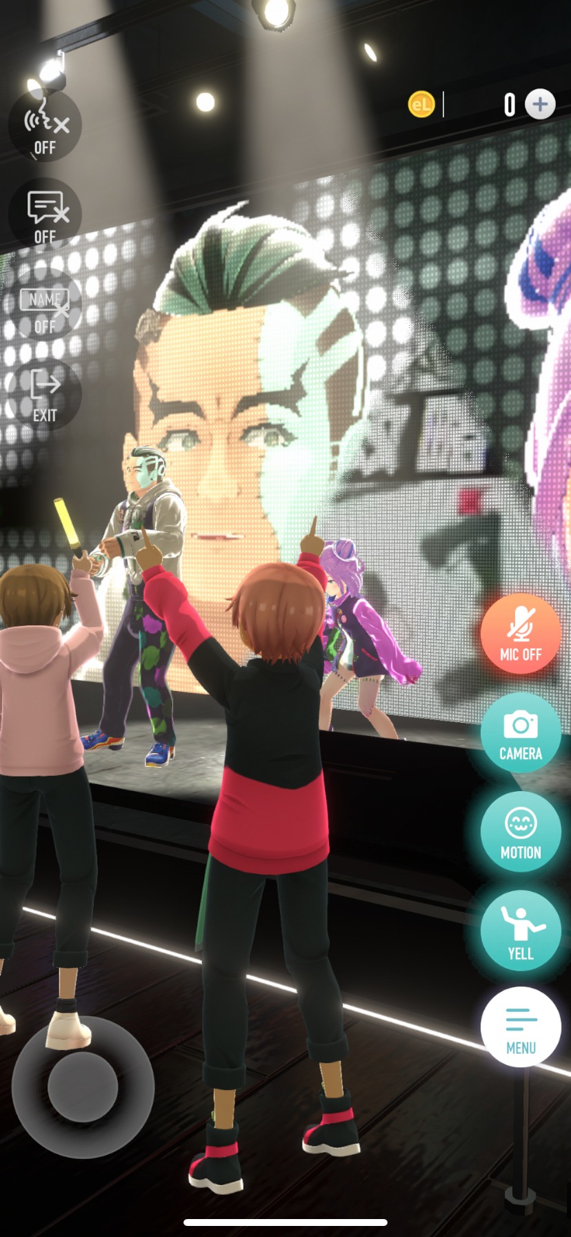 「virtual reality mini live 01 BOOGEY VOXX」の様子。