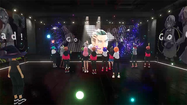 「virtual reality mini live 01 BOOGEY VOXX」の様子。