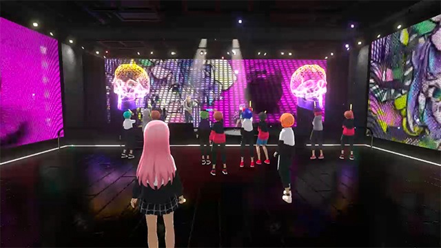 「virtual reality mini live 01 BOOGEY VOXX」の様子。