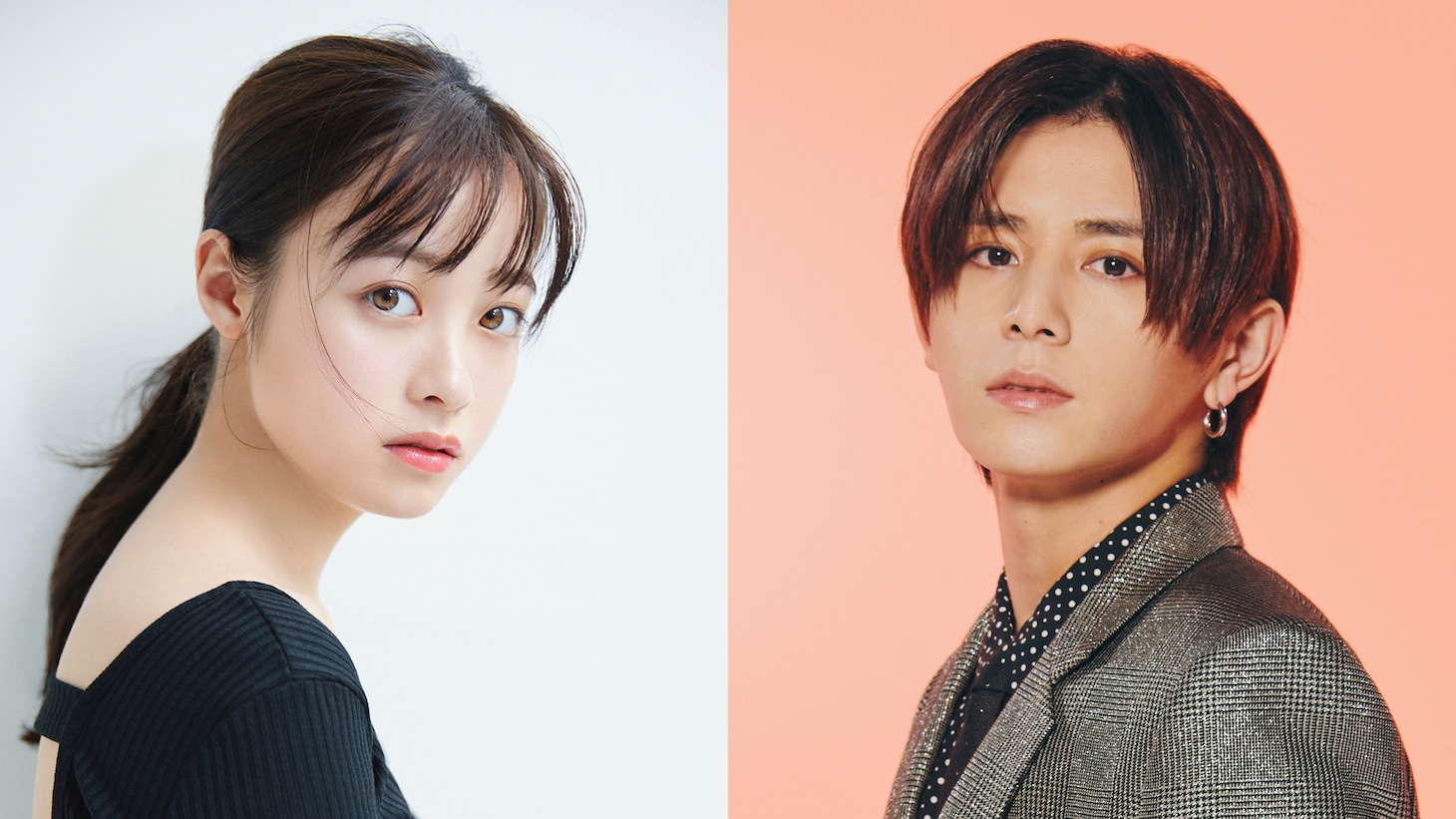 左から橋本環奈、
山田涼介（Hey! Say! JUMP）。