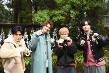 カイチームの4人。左からハル、タカシ、マサヒロ、カイ。