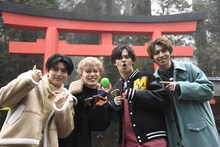 カイチームの4人。左からハル、マサヒロ、カイ、タカシ。