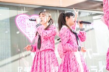 私立恵比寿中学「武者修行フリーライブ」の様子。