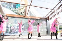 私立恵比寿中学「武者修行フリーライブ」の様子。