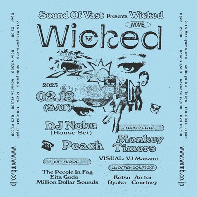 「Sound Of Vast presents Wicked」告知ビジュアル