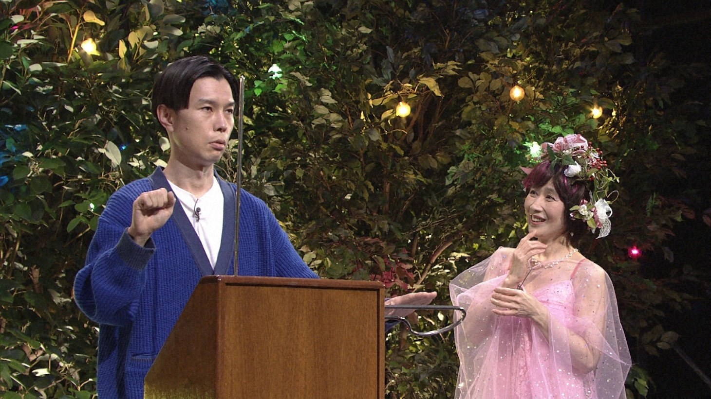 NHK総合「レギュラー番組への道 『フェス・アローン！ひとりのあなたへ愛と平和の30分』」より。  (c)NHK