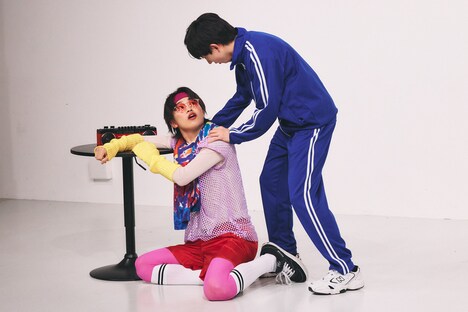 「原因は自分にある。 -そのコントの出来には自信がある。-」より。（撮影：関口佳代）