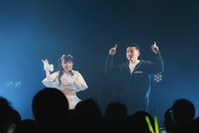 芹澤もあ（ukka）と後藤祐樹。（撮影：高田メタル）