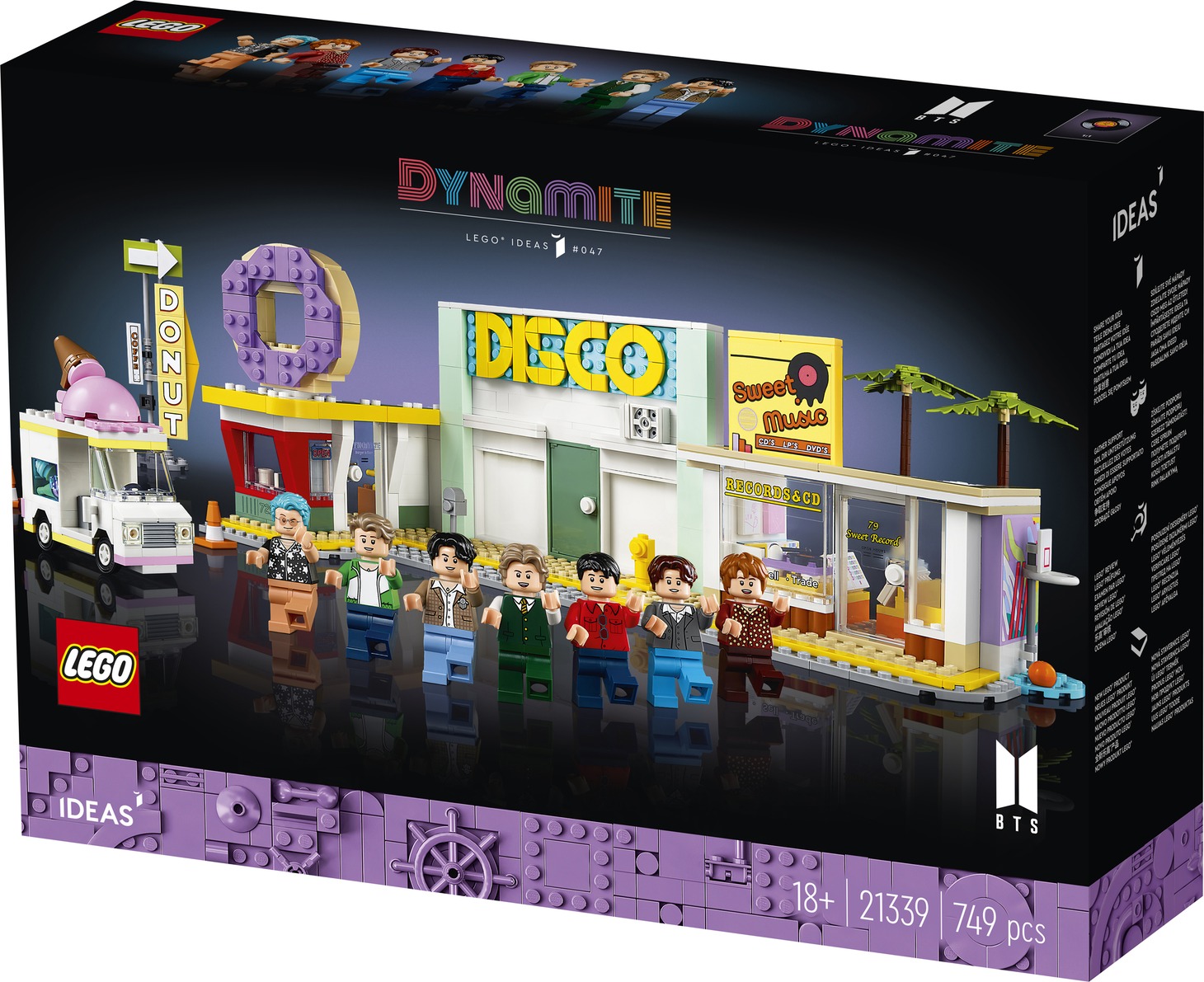 「レゴ アイデア BTS Dynamite」(c)2023 The LEGO Group. (c)BIGHIT MUSIC & HYBE. All Rights Reserved.