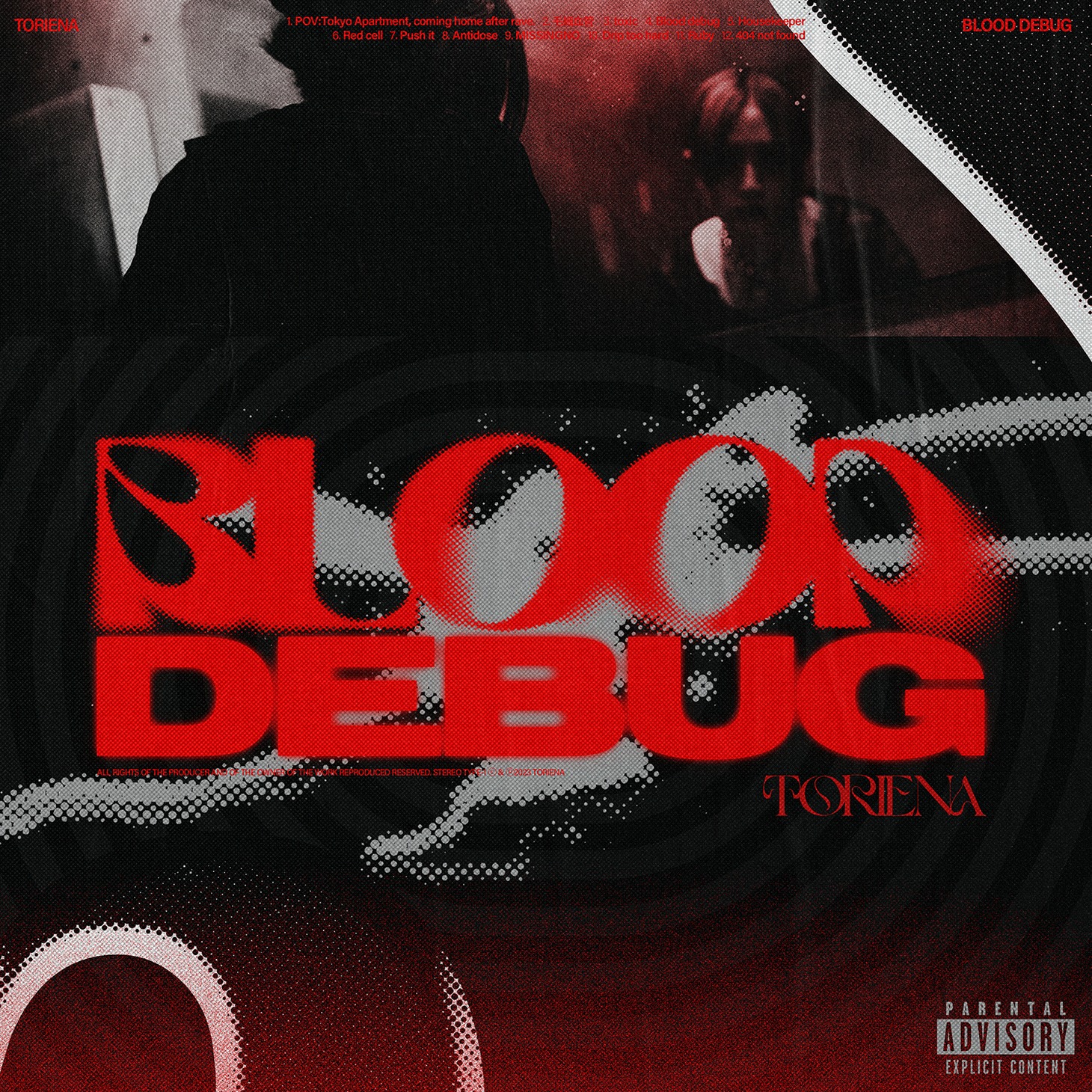 TORIENA「BLOOD DEBUG」ジャケット