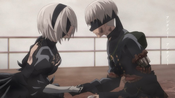 「amazarashi 『アンチノミー』Music Video 1.1a Edition | NieR:Automata Ver1.1a ED曲」より。