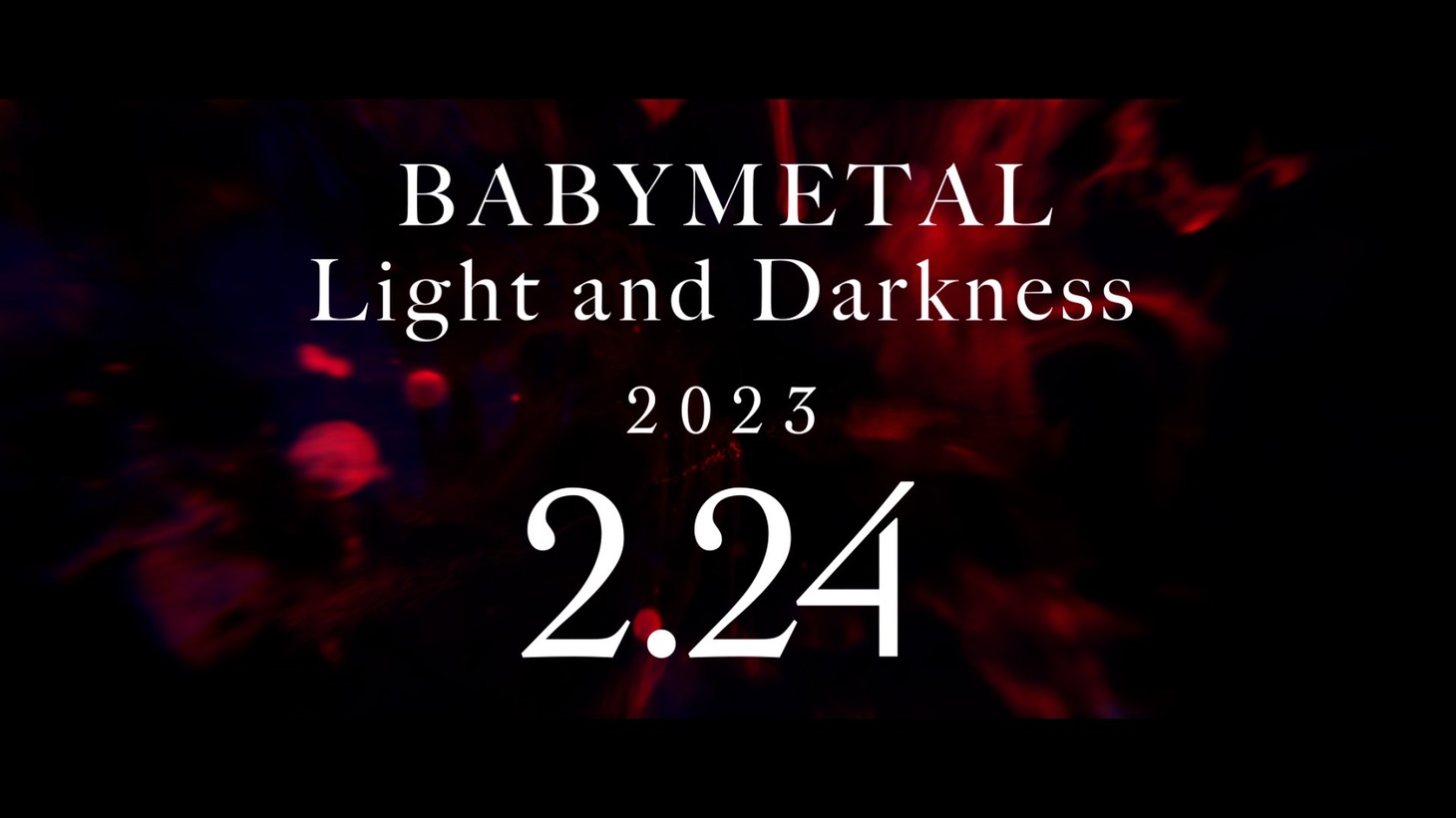 BABYMETAL「Light and Darkness」ティザー第2弾より。